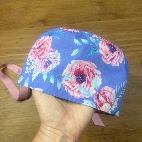 3 Euro style scrub caps bundle scrub hats surgical caps European scrub hats - Picture 7 of 11